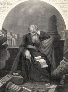 Jeremías, grabado por S. Allen, de 